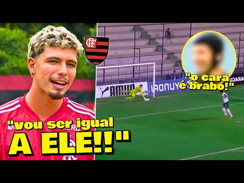 👀 PEGADOR DE PÊNALTI! LUCAS FURTADO DA BASE DO FLAMENGO FALA SOBRE SEU ÍDOLO NO FUTEBOL!