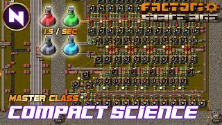 Simple Compact SCIENCE Block🔴🟢⚫🔵 To Leave NAUVIS In SPACE AGE | Factorio Master Class/Tutorial