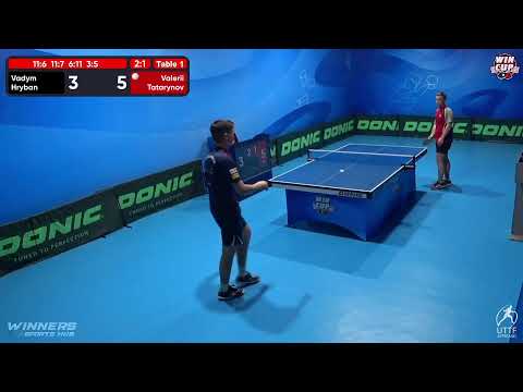 01:00 Vadym Hryban  3 - 1 Valerii Tatarynov West 5 WIN CUP 12.10.2022 | TABLE TENNIS WINCUP