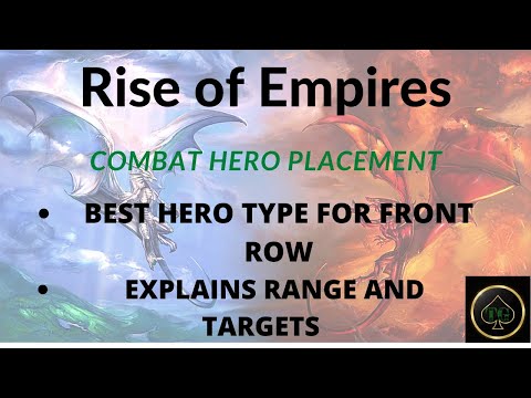 Rise Of Empires Ice And Fire Heroes Guide - Combat Hero Placement