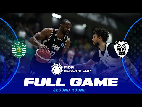 Second Round | Sporting CP v PAOK BC | Full Basketball Game | FIBA Europe Cup 2025-26