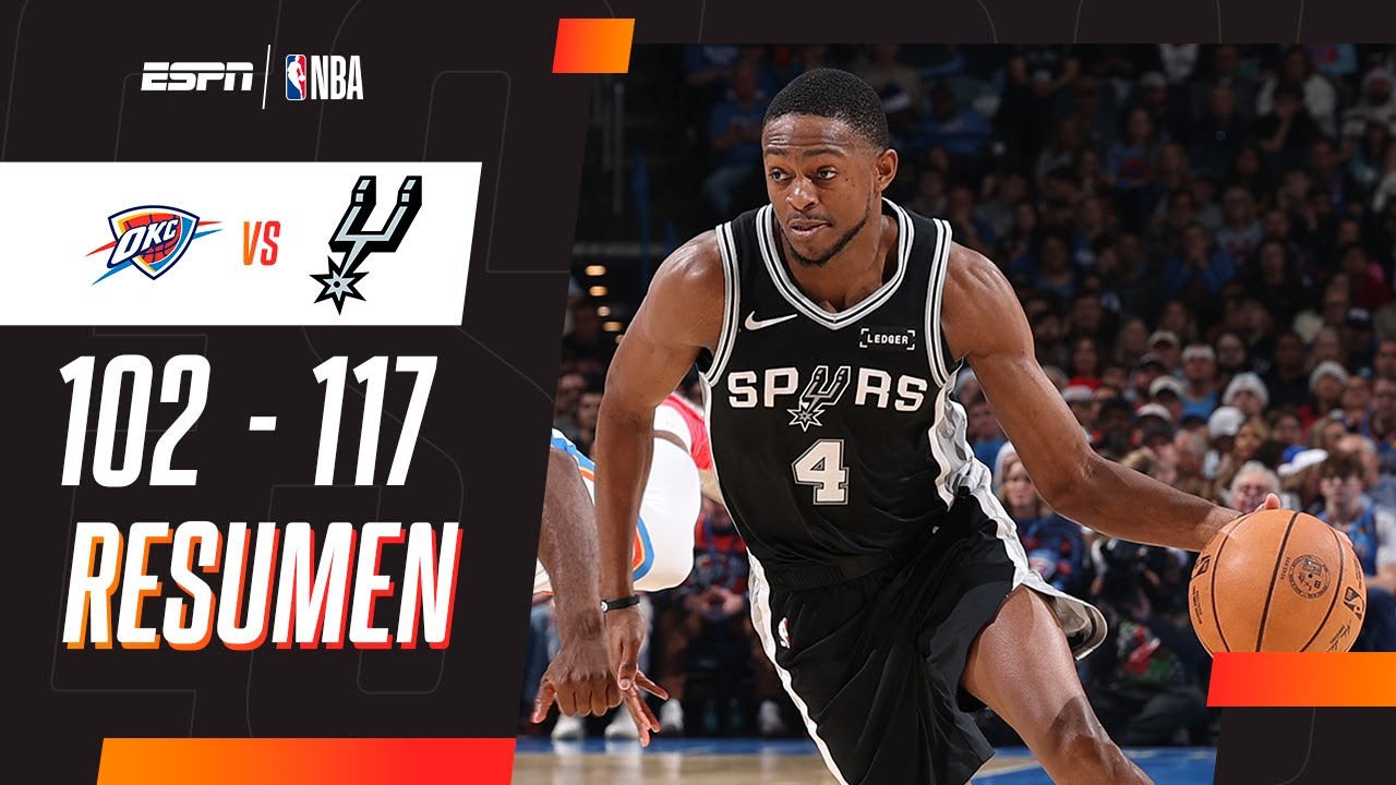 DE'AARON FOX JUGÓ UN PARTIDAZO, APORTÓ 29 PUNTOS Y LOS SPURS FESTEJARON ANTE OKLAHOMA CITY THUNDER
