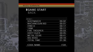 【METAL GEAR】ボスラッシュ
