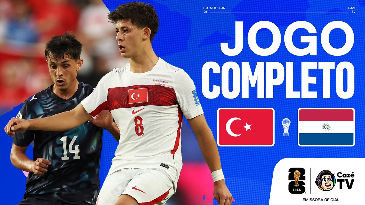 JOGO COMPLETO: TURQUIA X PARAGUAI | COPA DO MUNDO FIFA™ 2026 | 2ª RODADA | FASE DE GRUPOS