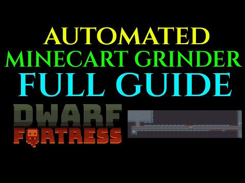 MINECART GRINDER TRAP - Full Guide DWARF FORTRESS Tutorial