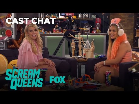 Emma Roberts & Billie Lourd Get Goofy In The Fox Lounge | Season 2 | SCREAM QUEENS