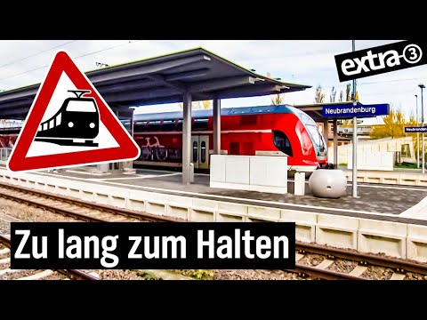 Realer Irrsinn: Bahnsteig-Dilemma in Neubrandenburg | extra 3 | NDR