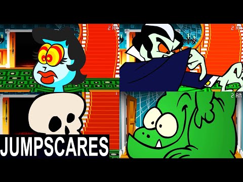 Five Nights at Garfield's Scary House - All Jumpscares