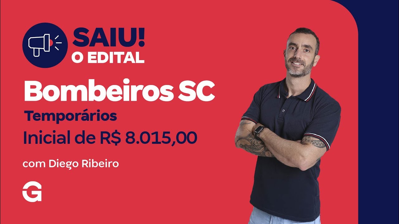 Concurso Bombeiros SC Temporários: Saiu o Edital | Inicial de R$ 8.015,00