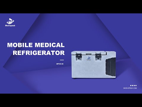 Bioevopeak Mobile Medical Refrigerator, MFR25-80