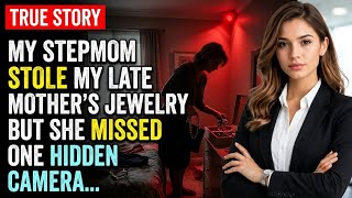 My Stepmom Sold My Late Mother's Jewelry While I Was Away — She Didn't Know I Had One Hidden Camera
