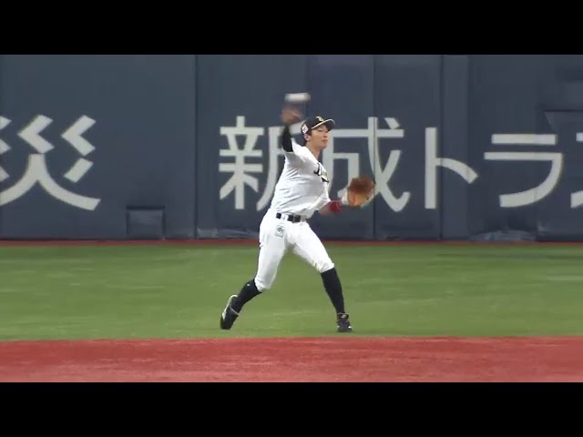 【4回表】うまくて速い 「パ」屈指の好守備!! バファローズ・安達のナイスフィールディング!! 2016/6/8 Bs-D