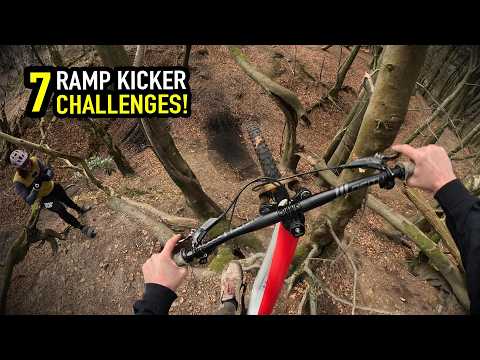 JUMPING THROUGH A TREE (  7 KICKER RAMP CHALLENGES WITH WYN MASTERS ) !!