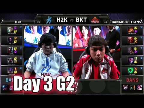 H2K Gaming vs Bangkok Titans | Day 3 Game 2 Group C LoL S5 World Championship 2015 | H2K vs BKT D3G2
