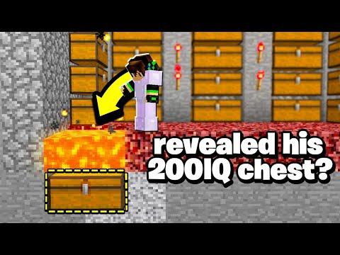 this Minecraft player revealed his 200IQ secret chest LOCATION!