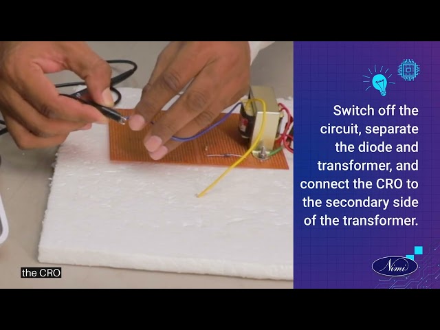 construct Half , full wave bridge rectifiers using semiconductor diode