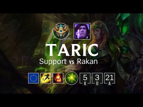 Taric Support vs Rakan - EUW Challenger Patch 8.11