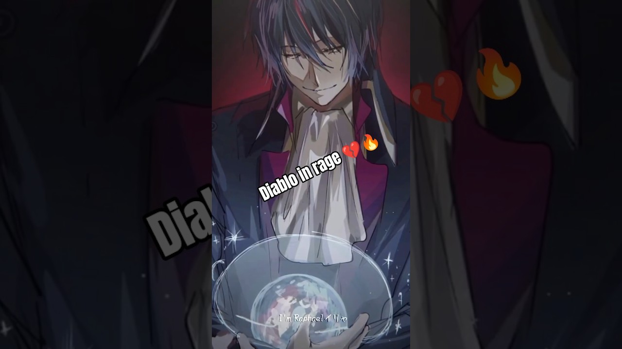 How dangerous can diablo be if rimuru died? 🥶🔥 #anime #rimuru #diablo #raphael_san_squad #tensura