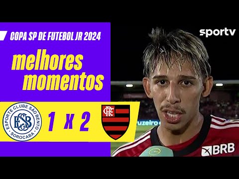 Gols e lances de São Bento x Flamengo