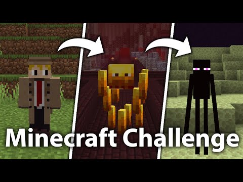 Minecraft, but I TRANSFORM into ALL MOBS