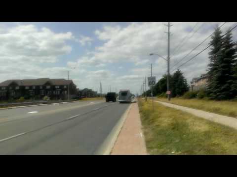 Brampton züm #1050 passing by Van Scott drive