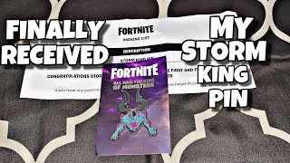 I FINALLY GOT MY RARE STORM KING PIN / FORTNITE UNBOXING | FORTNITE SAVE THE WORLD