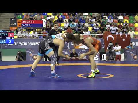 BRONZE FS - 86 kg: J. DOWNEY III (USA) v. O. GOCEN (TUR)