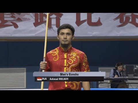 1st Taolu World Cup - Achmad Hulaefi (INA) - Men's Gunshu - 1st Place