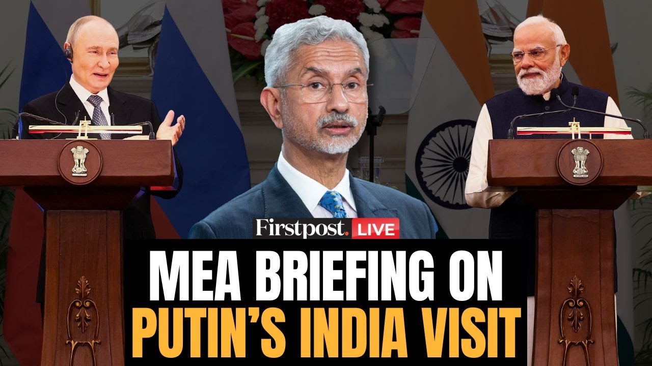 MEA on Putin India Visit LIVE: MEA India Briefing on Modi-Putin Summit 2025 | Putin in India |Russia