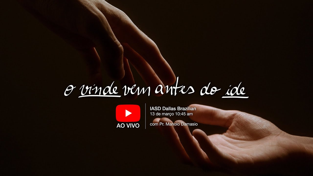 Sermão #154 | O vinde vem antes do ide (síndrome de Marta) - Pr. Manolo Damasio