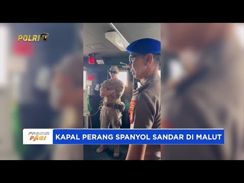 DIRPOLAIRUD POLDA MALUT NAIKI KAPAL PERANG SPANYOL DI KOTA TERNATE