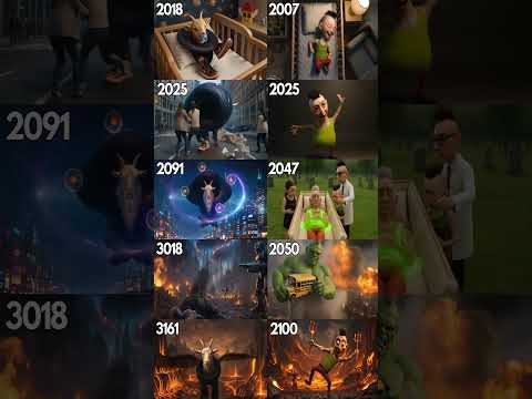 Evolution of  La Vaca Black Hole Goat Vs Hamood Habibi #italianbrainrot #memes #trending