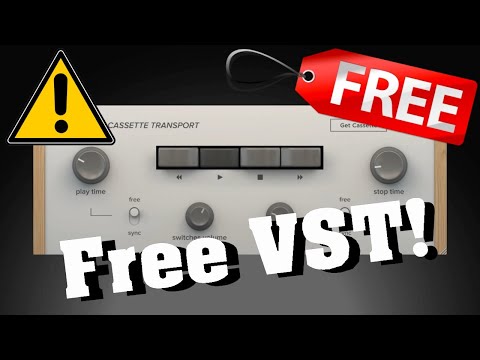 【Free VST!】Interesting! Best Free Tape Cassette Emulation Plugin?Cassette Transport by Wavesfactory