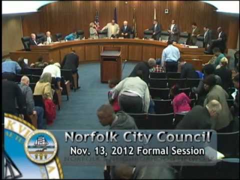 Formal 11/13/12 Session - Norfolk City Council
