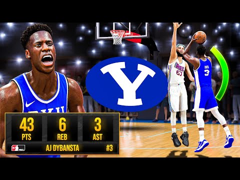 I RECREATED AJ Dybantsa’s BYU 43 Point Record in THE REC on NBA 2K26