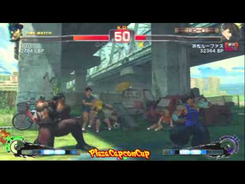 SSF4 AE: TUC (Dictator) vs hamamatu (Yang) - Plaza Capcom Cup (Blocks)