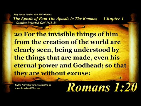 Romans Chapter 1 - Bible Book 45 - The Holy Bible KJV Read Along Audio/Video/Text