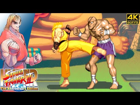 Hyper Street Fighter II - Ken (ST) (Arcade / 2003) 4K 60FPS
