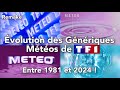 Remake Évolution Des Génériques Météos De TF1 Entre 1981 Et 2024 Au 29 Juin 2024