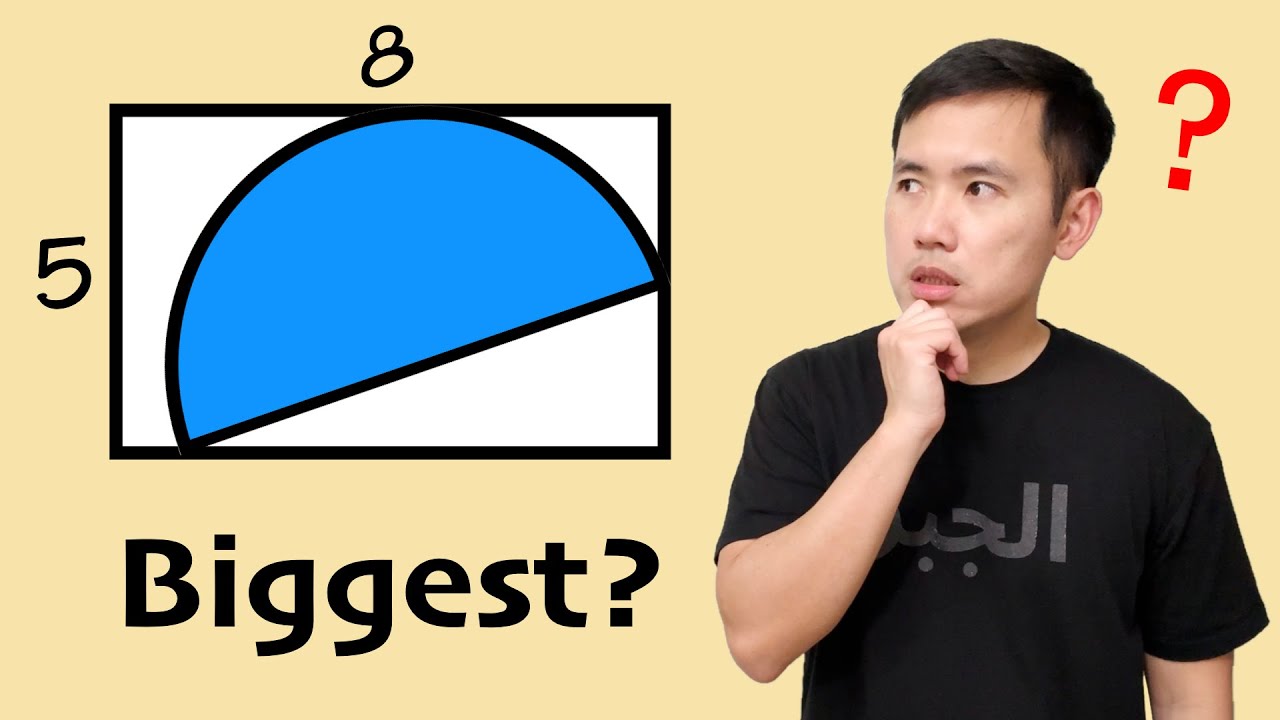 What's the BIGGEST semicircle in a rectangle?