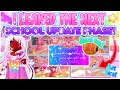 ⚠️ALERT! I LEAKED‼️ *FUTURE* New SCHOOL PHASES! (7-9) for Royale High! 🏰💗⭐ #royalehigh
