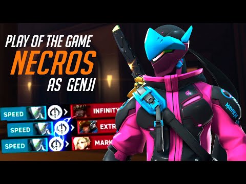 NECROS GENJI ONE TRICK VS SEASON 3 META! [ OVERWATCH 2 TOP 500 ]