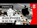Truck met iPhones crasht: enorme ravage