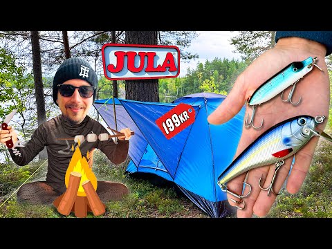 Trying Jula´s Cheapest Tent & Fishing with the New Hi-Lo 🎣🏕️
