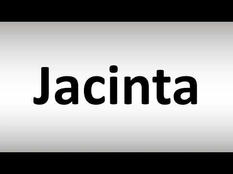 How to Pronounce Jacinta