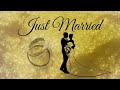 Wedding Reception Background Just Married TV Display