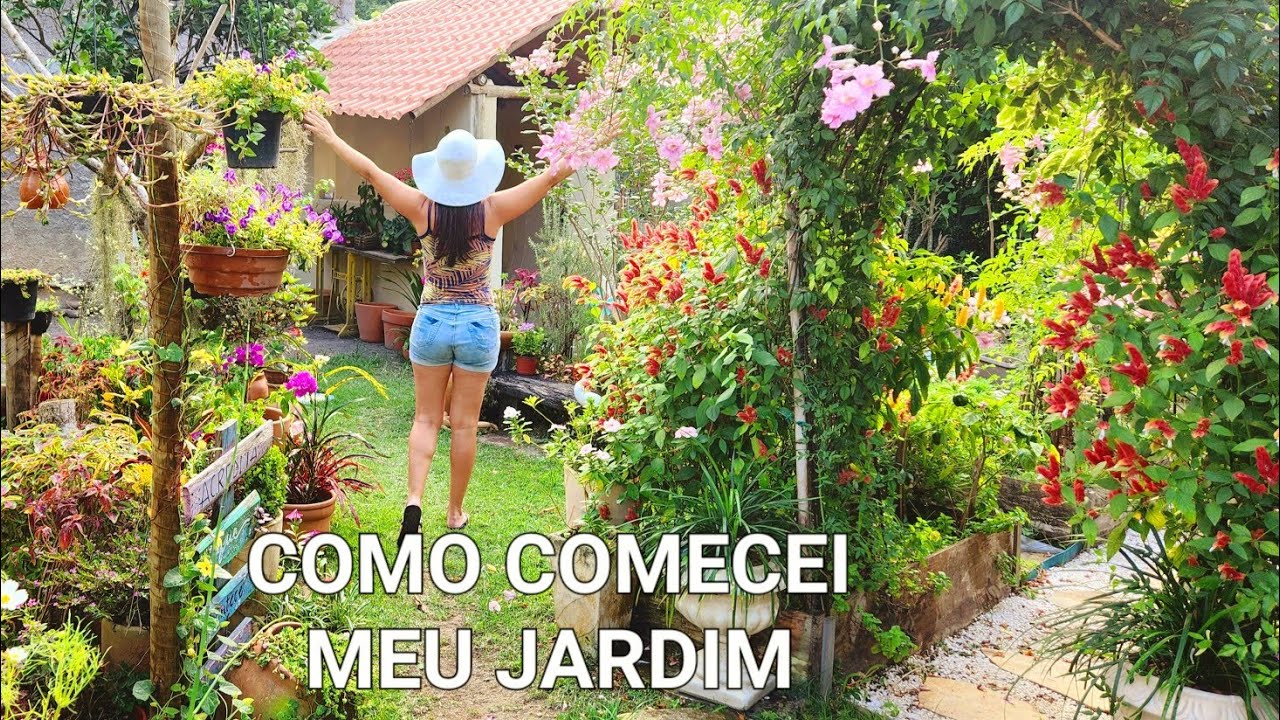 NUNCA IMAGINEI QUE MEU JARDIM FICARIA ASSIM😍❤️INÍCIO DE TUDO