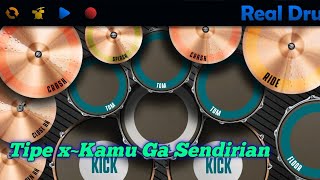 Download lagu Tipe x~Kamu Ga Sendirian|Real Drum Cover mp3