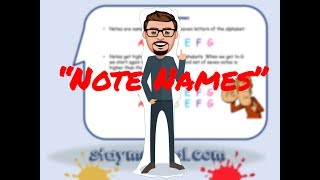 Theory Lesson 2: Note Names