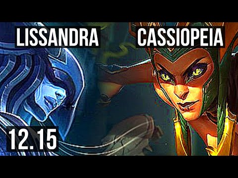LISSANDRA vs CASSIOPEIA (MID) | 2/1/7, 400+ games | EUW Master | 12.15